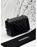CHANEL MINI CLASSIC FLAP BAG IN BLACK LAMBSKIN LEATHER