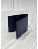 PRADA BIFOLD WALLET IN BLUE MICRO GRAIN LEATHER