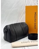 LOUIS VUITTON CITY KEEPALL 25 IN BLACK MONOGRAM SHADOW CALF LEATHER -FULL SET-