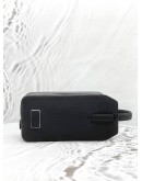 TUMI TURIN STEPHANO CLUTCH IN BLACK LEATHER 