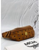 MCM FURSTEN BELT BAG IN COGNAC VISETOS LEATHER