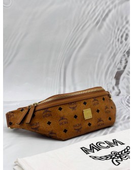 MCM FURSTEN BELT BAG IN COGNAC VISETOS LEATHER