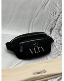 VALENTINO GARAVANI VLTN STAR BELT BAG IN BLACK NYLON