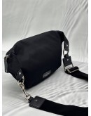 VALENTINO GARAVANI VLTN STAR BELT BAG IN BLACK NYLON