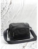 TUMI ALPHA BRAVO HESTER CROSSBODY IN BLACK NYLON WITH LEATHER