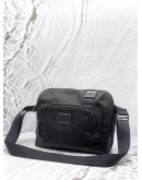 TUMI ALPHA BRAVO HESTER CROSSBODY IN BLACK NYLON WITH LEATHER