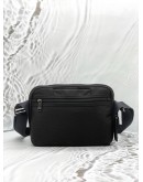 TUMI ALPHA BRAVO HESTER CROSSBODY IN BLACK NYLON WITH LEATHER
