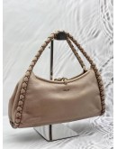 BALLY BRAIDED SHOULDER BAG IN BEIGE LEATHER