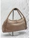 BALLY BRAIDED SHOULDER BAG IN BEIGE LEATHER