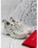 GUCCI FLASHTREK SNEAKERS SIZE 8.5 IN WHITE