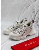 GUCCI FLASHTREK SNEAKERS SIZE 8.5 IN WHITE