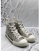CHRISTIAN DIOR B23 HIGH TOP SNEAKERS SIZE 42 IN BLUE WITH OFF WHITE
