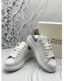 (LIKE NEW) ALEXANDER MCQUEEN OVERSIZED SNEAKERS SIZE 41.5 IN WHITE WITH BLUE