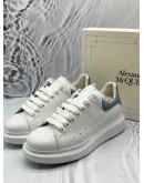 (LIKE NEW) ALEXANDER MCQUEEN OVERSIZED SNEAKERS SIZE 41.5 IN WHITE WITH BLUE