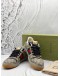 (LIKE NEW) GUCCI SCREENER LOW TOP SNEAKERS SIZE 9 IN BEIGE -FULL SET- 