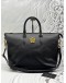 VERSACE LA MEDUSA TOTE BAG IN BLACK LEATHER
