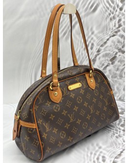 LOUIS VUITTON MONTORGUEIL PM IN BROWN MONOGRAM CANVAS
