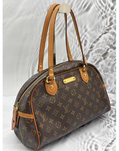 LOUIS VUITTON MONTORGUEIL PM IN BROWN MONOGRAM CANVAS