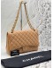 CHANEL JUMBO CLASSIC FLAP SHOULDER BAG IN CARAMEL LAMBSKIN LEATHER