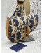 CHRISTIAN DIOR SADDLE IN BLUE RAFFIA EFFECT OBLIQUE JACQUARD 