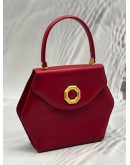 BALLY TOP HANDLE BAG IN RED LEATHER