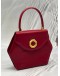 BALLY TOP HANDLE BAG IN RED LEATHER