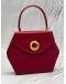 BALLY TOP HANDLE BAG IN RED LEATHER