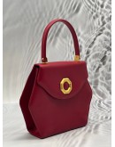 BALLY TOP HANDLE BAG IN RED LEATHER