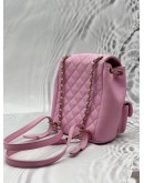 CHANEL DUMA BACKPACK IN PINK CAVIAR LEATHER -FULL SET-