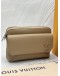 MICROCHIP LOUIS VUITTON BOARDING MESSENGER BAG IN BEIGE WAXY CALFSKIN LEATHER -FULL SET-