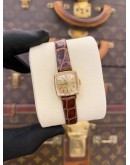 ROLEX VINTAGE PRECISION LADIES 18K 750 YELLOW GOLD REF 2628 GOLD DIAL 15MM X 15MM MANUAL WINDING WATCH