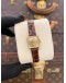 ROLEX VINTAGE PRECISION LADIES 18K 750 YELLOW GOLD REF 2628 GOLD DIAL 15MM X 15MM MANUAL WINDING WATCH