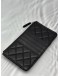 CHANEL CLASSIC FLAT WALLET IN BLACK CAVIAR LEATHER
