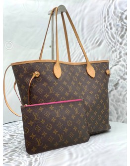 LOUIS VUITTON NEVERFULL MM IN BROWN MONOGRAM CANVAS 