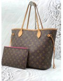 LOUIS VUITTON NEVERFULL MM IN BROWN MONOGRAM CANVAS 
