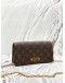 LOUIS VUITTON LILY WALLET ON CHAIN IN BROWN MONOGRAM CANVAS -FULL SET-