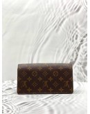 LOUIS VUITTON LILY WALLET ON CHAIN IN BROWN MONOGRAM CANVAS -FULL SET-