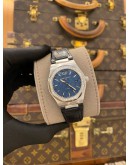 (UNUSED) 2026 GIRARD-PERREGAUX LAUREATO DIAMOND REF 80189D11A431-CB6A BLUE CLOUS DE PARIS DIAL 34MM QUARTZ WATCH -FULL SET-