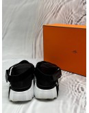 (LIKE NEW) HERMES ELECTRIC SANDALS SIZE 41 IN BLACK LEATHER