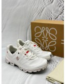 LOEWE X ON CLOUDVENTURE SNEAKERS SIZE 41 IN WHITE MESH FABRIC -FULL SET-