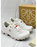 LOEWE X ON CLOUDVENTURE SNEAKERS SIZE 41 IN WHITE MESH FABRIC -FULL SET-