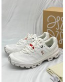 LOEWE X ON CLOUDVENTURE SNEAKERS SIZE 41 IN WHITE MESH FABRIC -FULL SET-