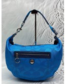 COACH DAISY HOBO SHOULDER BAG IN BLUE CC SIGNATURE CANVAS 