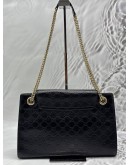 GUCCI EMILY LARGE SHOULDER BAG IN BLACK GG GUCCISSIMA LEATHER