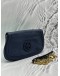 TORY BURCH AMANDA CHAIN BAG IN BLUE LEATHER
