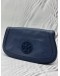 TORY BURCH AMANDA CHAIN BAG IN BLUE LEATHER
