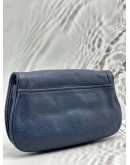 TORY BURCH AMANDA CHAIN BAG IN BLUE LEATHER