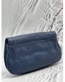 TORY BURCH AMANDA CHAIN BAG IN BLUE LEATHER