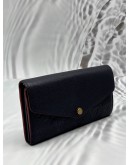 LOUIS VUITTON SARAH WALLET IN NAVY BLUE MONOGRAM EMPREINTE LEATHER