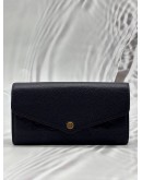 LOUIS VUITTON SARAH WALLET IN NAVY BLUE MONOGRAM EMPREINTE LEATHER